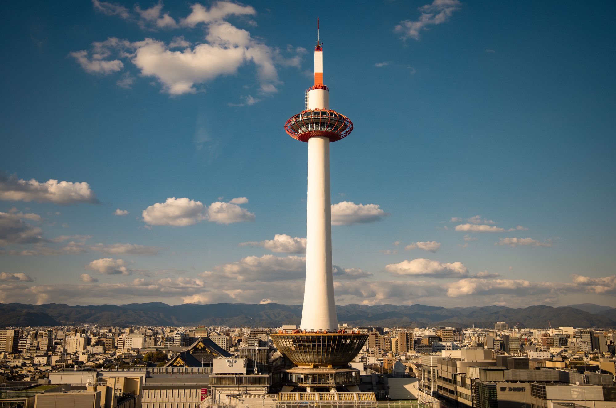 Kyoto Tower view via Skywalk